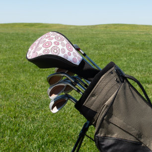 Funda Para Palo De Golf Patrón De Donuts, Donuts Rosados, Gritos, Su Nombr
