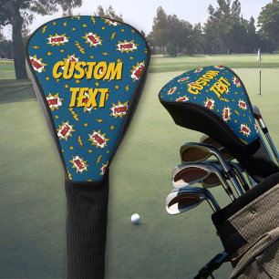 Funda Para Palo De Golf Patrón de efecto de sonido de comic