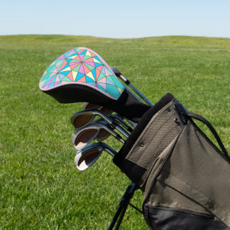 Funda Para Palo De Golf Patrón de estrella de triángulo de mosaico pastel