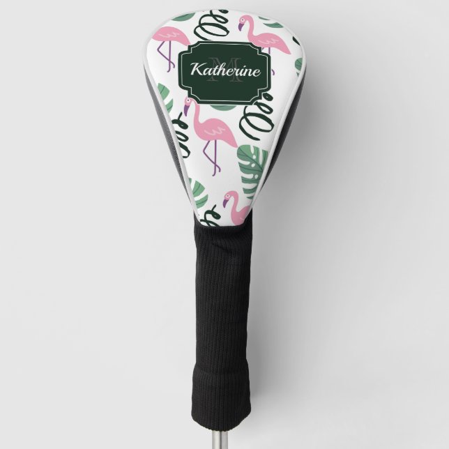 Funda Para Palo De Golf Patrón de flamenco (Anverso)