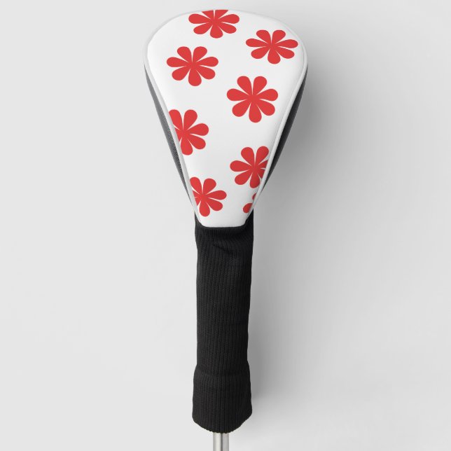 Funda Para Palo De Golf Patrón de flor abstracto (Anverso)