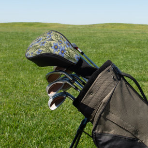 Funda Para Palo De Golf Patrón de flor de hierba de ojos azules