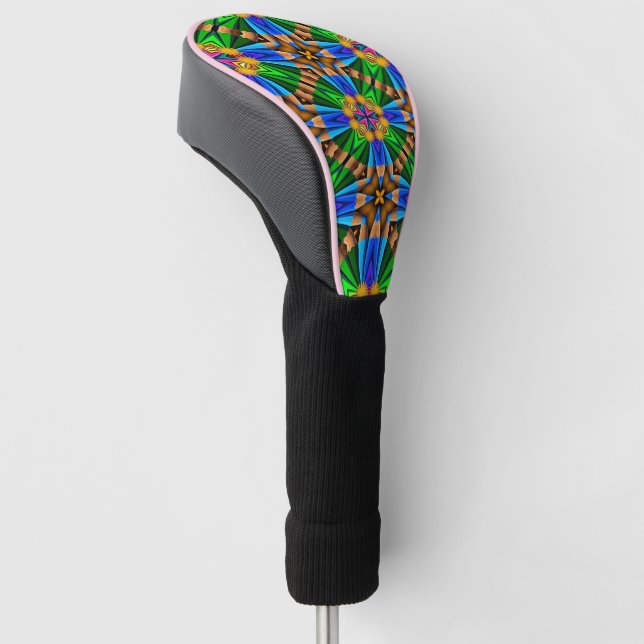 Funda Para Palo De Golf Patrón de flores abstractas únicas (Angulado)