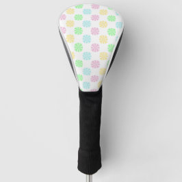 Funda Para Palo De Golf Patrón de flores de color pastel