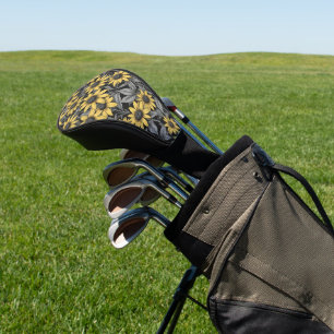 Funda Para Palo De Golf Patrón de flores de la Susan de los ojos negros am