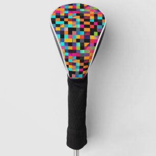 Funda Para Palo De Golf Patrón de formas geométricas vibrantes coloridas