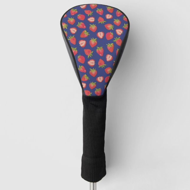 Funda Para Palo De Golf Patrón de fresa de verano (Anverso)