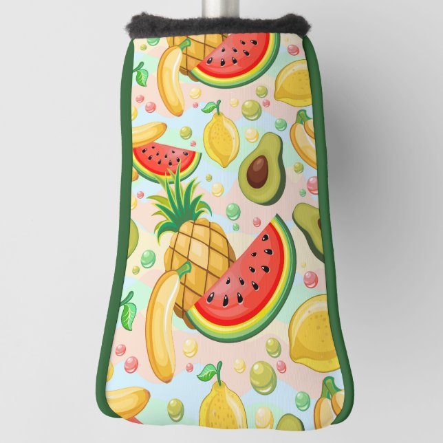 Funda Para Palo De Golf Patrón de frutas de verano fresco (Girar 90)
