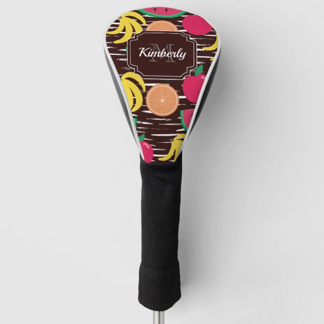 Funda Para Palo De Golf Patrón de frutas tropicales (Anverso)