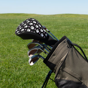 Funda Para Palo De Golf Patrón de garras, garras de perro, garras blancas,