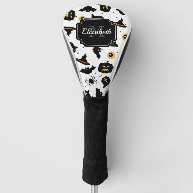 Funda Para Palo De Golf Patrón de Halloween (Anverso)