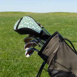 Funda Para Palo De Golf Patrón de Hoja, Hojas Verdes, Tu Nombre