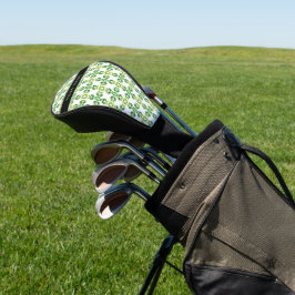 Funda Para Palo De Golf Patrón de Hoja, Hojas Verdes, Tu Nombre