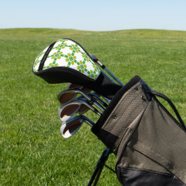 Funda Para Palo De Golf Patrón de hojas, hojas verdes, nombre