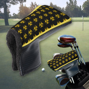 Funda Para Palo De Golf Patrón de icono de riesgo biológico