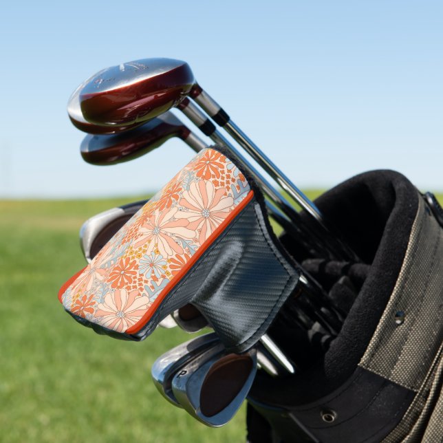 Funda Para Palo De Golf Patrón de jardín de flores retro (In Situ)