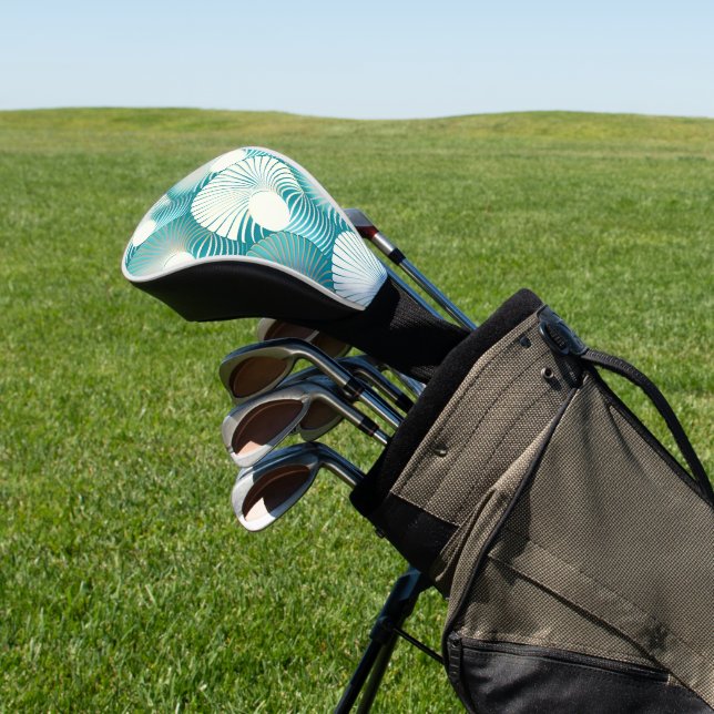 Funda Para Palo De Golf Patrón de la concha de mar azul (In Situ)