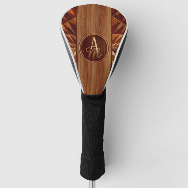 Funda Para Palo De Golf Patrón de Madera (Anverso)
