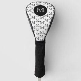 Funda Para Palo De Golf Patrón de monograma Personalizado personalizado bl