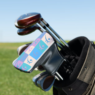 Funda Para Palo De Golf Patrón de música Bass Clef Pastel