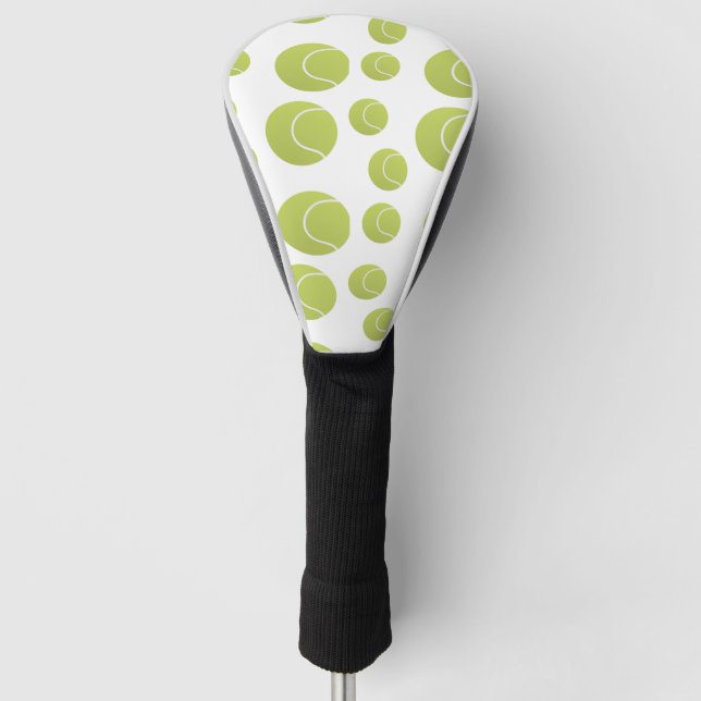 Funda Para Palo De Golf patrón de pelotas de tenis (Anverso)