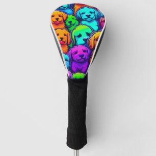 Funda Para Palo De Golf Patrón de perros de moda para amantes de las masco