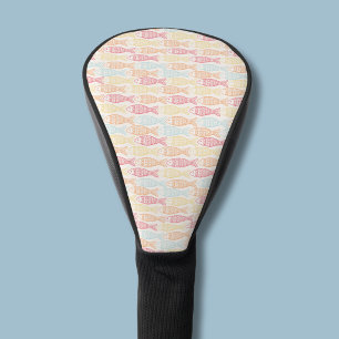Funda Para Palo De Golf patrón de pescado de captura costera