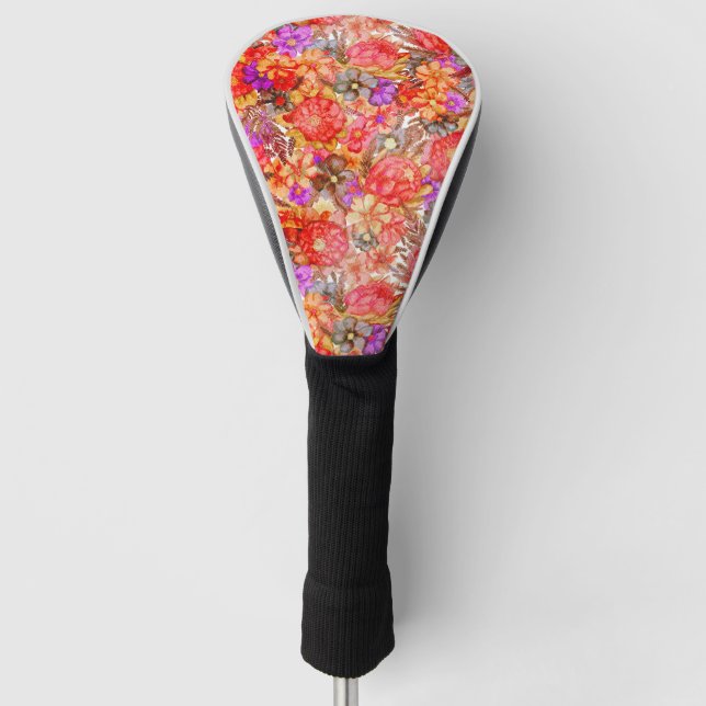 Funda Para Palo De Golf Patrón de Protea Acuarela (Anverso)