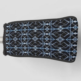 Funda Para Palo De Golf Patrón de red neón futurista