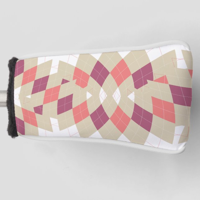 Funda Para Palo De Golf Patrón de remolque de diamantes (Anverso)