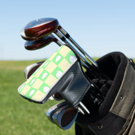 Funda Para Palo De Golf Patrón de tablero de cheques de Pascua con motivo