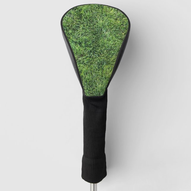 Funda Para Palo De Golf Patrón de textura de hierba verde divertido foto r (Anverso)