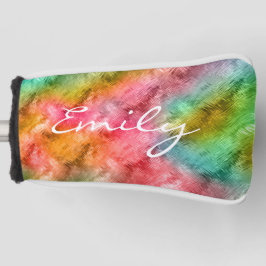 Funda Para Palo De Golf Patrón de vidrio de cristal colorido