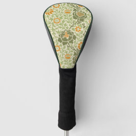 Funda Para Palo De Golf Patrón del Naranja verde William Morris