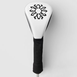 Funda Para Palo De Golf Patrón floral de un elemento