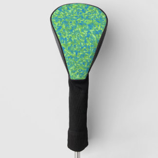 Funda Para Palo De Golf Patrón geométrico abstracto verde azul