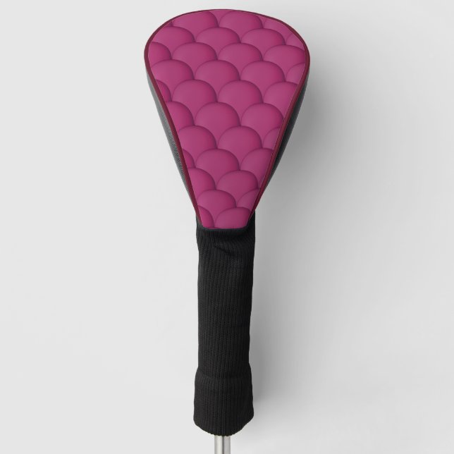 Funda Para Palo De Golf Patrón magenta elegante (Anverso)