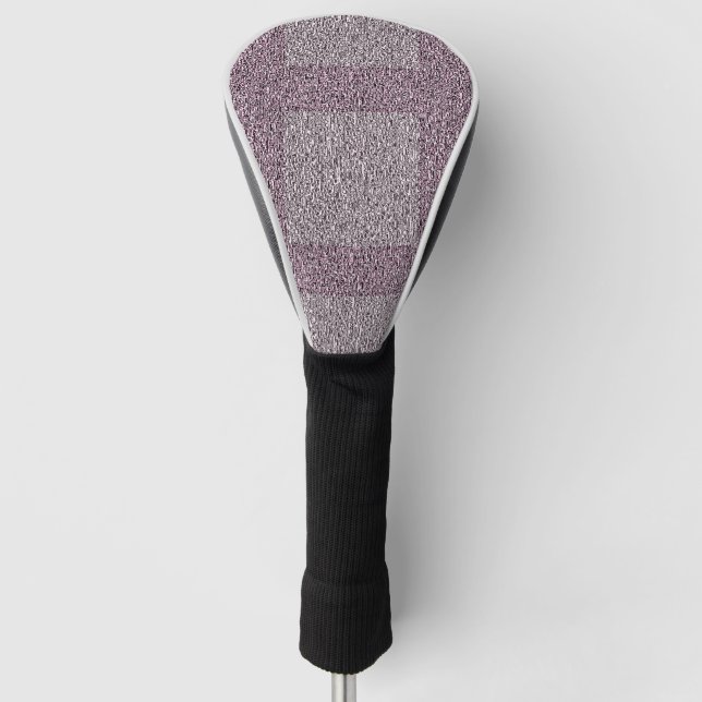 Funda Para Palo De Golf Patrón maroon y tuiteo gris oscuro (Anverso)