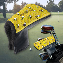Funda Para Palo De Golf Patrón Personalizado de abejas