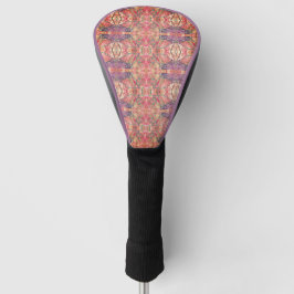 Funda Para Palo De Golf Patrón púrpura y rosa