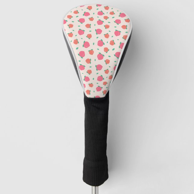 Funda Para Palo De Golf Patrón rosa mate (Anverso)