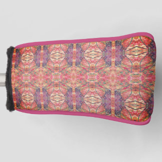 Funda Para Palo De Golf Patrón rosa y púrpura