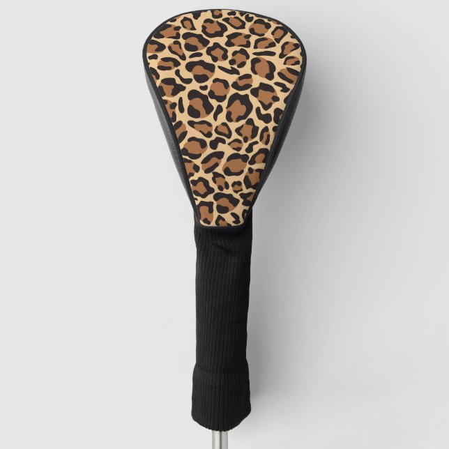 Funda Para Palo De Golf Patrón sin foco de leopardo (Anverso)