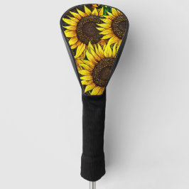 Funda Para Palo De Golf Patrón Sunflower Grande Sunny