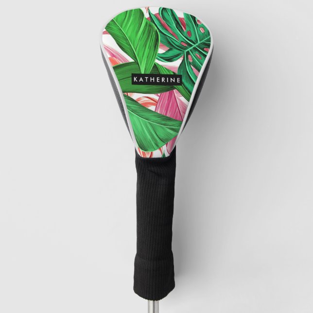 Funda Para Palo De Golf Patrón tropical (Anverso)