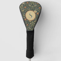 Patrón verde vintage estilo William Morris