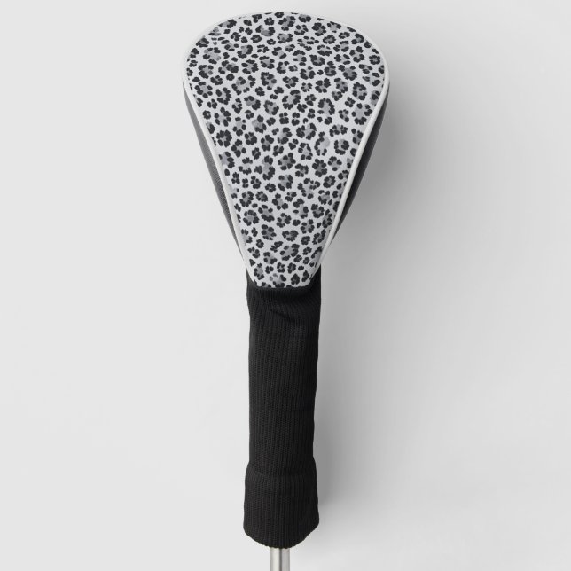 Funda Para Palo De Golf Pattern Leopard Print Gray (Anverso)