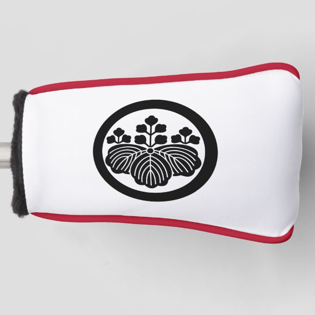 Funda Para Palo De Golf Paulownia con 5-3 flores en círculo (Anverso)