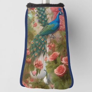 Funda Para Palo De Golf Pavo real en el jardín de Rosa de Apricot