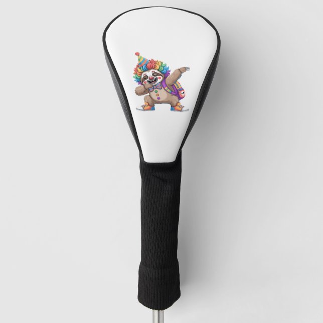 Funda Para Palo De Golf Payaso bailarín Dabbing Spooky Halloween esloth Ov (Anverso)